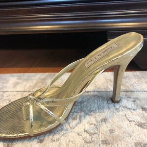 Touch Ups Gold Heeled Sandals